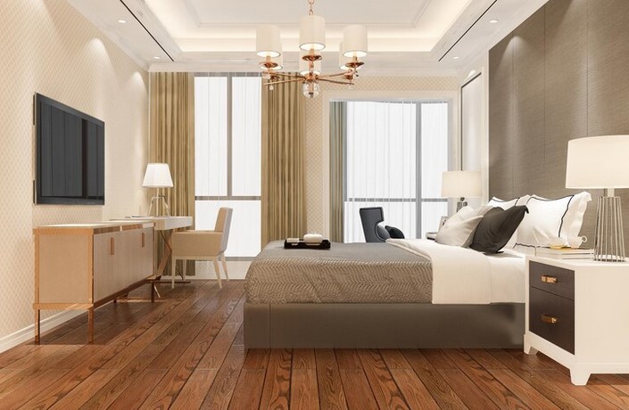 Guest bedroom interior